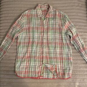 Report Collection Red and Green Plaid Shirt